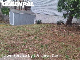 Backyard Mowing in Centreville, 20120, Yard Work by L.V Lawn Care, work completed in Nov , 2025