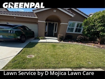 Lawn mowing work completed in Roseville, CA