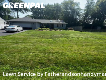Yard Cuttingin Palatine,60074,Lawn Cut by Fatherandsonhandyman, work completed in Dec , 2025