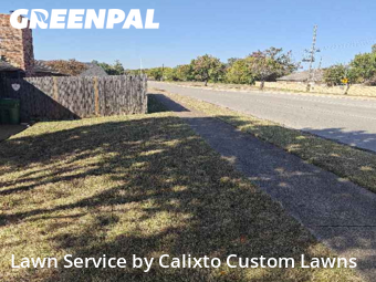 Yard Mowingin Bedford,76021,Lawn Service by Calixto Custom Lawns, work completed in Dec , 2025