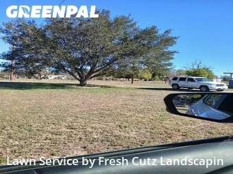 Lawn Cuttingin Seguin,78155,Yard Mowing by Fresh Cutz Landscapin, work completed in Dec , 2025