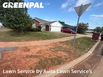 Backyard Landscaping In Norman,73071,Landscaping Cleanup by Avila Lawn Service’s, work completed in Apr , 2026
