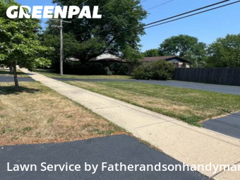 Lawn Cuttingin Palatine,60067,Yard Cutting by Fatherandsonhandyman, work completed in Dec , 2025