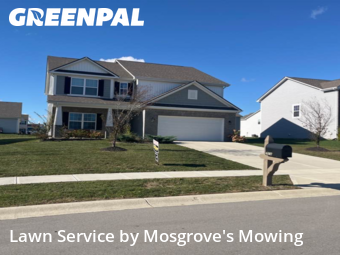 Front Yard Mowing in Greenfield, 46140, Lawn Upkeep by Mosgrove's Mowing, work completed in Nov , 2025