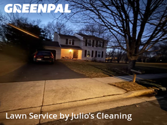 Backyard Mowing in Gaithersburg, 20879, Turf Services by Julio’s Cleaning, work completed in Dec , 2025