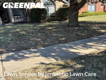 Grass Cutin Burleson,76028,Lawn Maintenance by Jeronimo Lawn Care , work completed in Jan , 2026