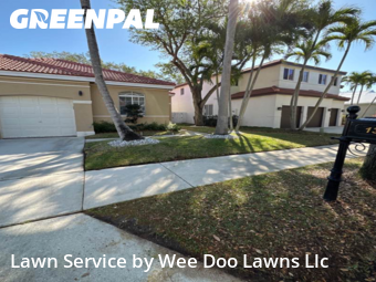 Grass Cuttingin Weston,33326,Lawn Cutting by Wee Doo Lawns Llc, work completed in Feb , 2026
