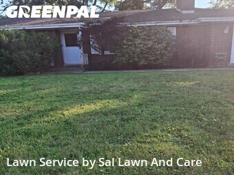 Completed mowing work