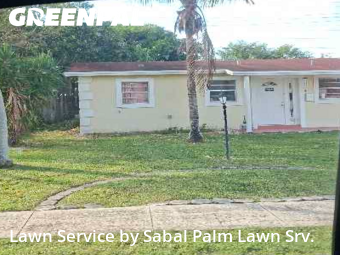 Lawn mowed in North Lauderdale, 33068