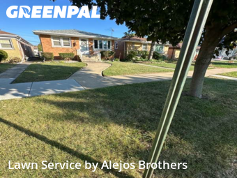 Lawn Maintenance in Oak Lawn, 60459, Turf Services by Alejos Brothers, work completed in Dec , 2025