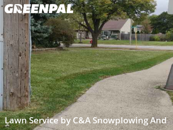 Yard Mowingin Arlington Heights,60004,Lawn Mowing Service by C&A Snowplowing And , work completed in Dec , 2025
