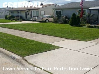 Lawn Cutting in Wyandotte, 48192, Front Yard Mowing by Pure Perfection Lawn, work completed in Nov , 2025