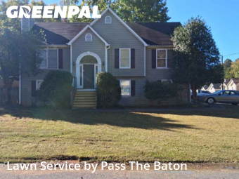 Grass Cutting in Acworth, 30101, Yard Mowing by Pass The Baton, work completed in Nov , 2025