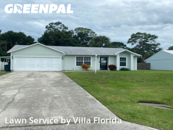 Front Yard Mowing in Fort Pierce, 34951, Grass Care by Villa Florida Lawn Care, work completed in Dec , 2025