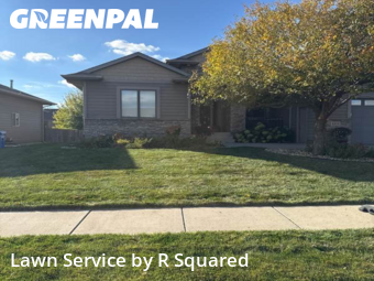 Yard Care in Sioux Falls, 57110, Front Yard Mowing by R Squared, work completed in Nov , 2025