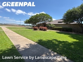 Yard Mowingin Richardson,75081,Grass Cutting by Landscape Care, work completed in Jun , 2026