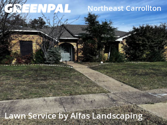 Lawn Upkeep in Carrollton, 75007, Lawn Mowing by Alfas Landscaping, work completed in Dec , 2025