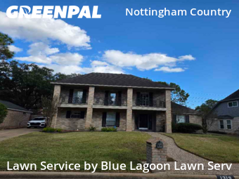 Yard Cuttingin Katy,77450,Lawn Mow by Blue Lagoon Lawn Serv, work completed in Dec , 2025