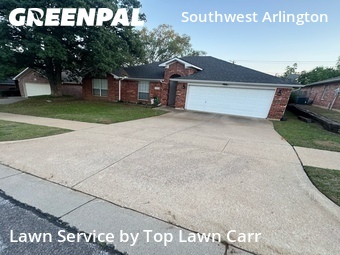 Lawn Cutin Arlington,76017,Yard Mowing by Top Lawn Carr, work completed in Jun , 2026