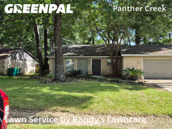 Yard Cuttingin The Woodlands,77381,Grass Cut by Randy's Lawncare , work completed in Oct , 2025