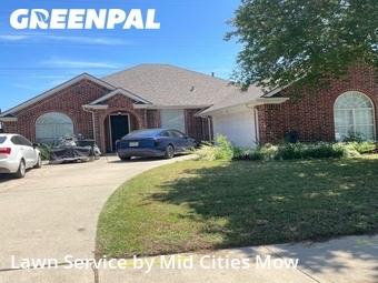 Yard Mowingin North Richland Hills,76182,Yard Mowing by Mid Cities Mow, work completed in Jul , 2026