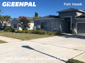 Front Yard Mowing in Fish Hawk, 33547, Turf Services by Cnp Lawn Care, work completed in Nov , 2025