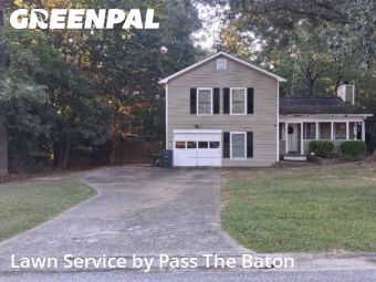 Front Yard Mowing in Loganville, 30052, Yard Upkeep by Pass The Baton, work completed in Nov , 2025