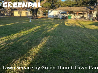 Yard Cuttingin Lewisville,75057,Yard Mowing by Green Thumb Lawn Care, work completed in Feb , 2026