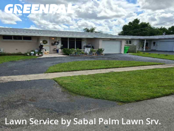 Lawn Mowingin Sunrise,33322,Lawn Mowing Service by Sabal Palm Lawn Srv., work completed in Dec , 2025