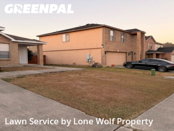 Lawn Mowin Cibolo,78108,Lawn Care by Lone Wolf Property , work completed in Dec , 2025