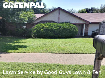 Yard Mowingin Benbrook,76126,Yard Cutting by Good Guys Lawn & Fen, work completed in Nov , 2025