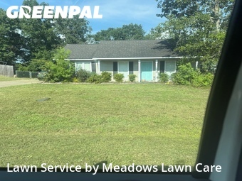 Completed mowing work