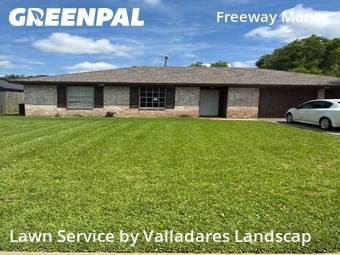Lawn Mowingin Rosenberg,77471,Lawn Maintenance by Valladares Landscap, work completed in Jun , 2026