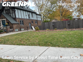 Front Yard Mowing in Detroit, 48224, Yard Upkeep by About Time Lawn Care, work completed in Nov , 2025