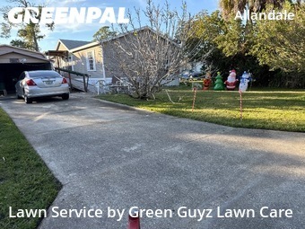 Front Yard Mowing in Port Orange, 32127, Backyard Mowing by Green Guyz Lawn Care, work completed in Dec , 2025