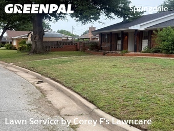 Lawn Mowing Servicein Oklahoma City,73112,Lawn Care by Corey F’s Lawncare, work completed in Jun , 2026