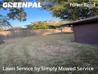 Grass Cuttingin Friendswood,77546,Lawn Cutting by Simply Mowed Service, work completed in Dec , 2025