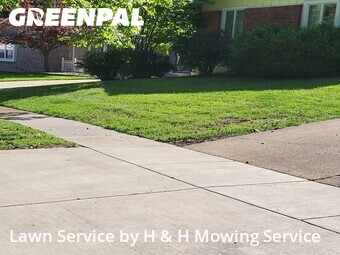 Lawn Maintenancein Chesterfield,63017,Lawn Cutting by H & H Mowing Service, work completed in Jun , 2026