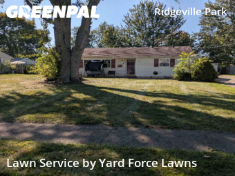 Front Yard Mowing in North Ridgeville, 44039, Property Maintenance by Yard Force Lawns, work completed in Nov , 2025