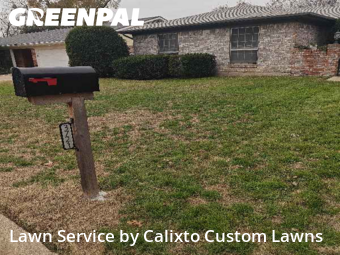 Lawn Mowing Servicein North Richland Hills,76180,Lawn Mowing by Calixto Custom Lawns, work completed in Dec , 2025