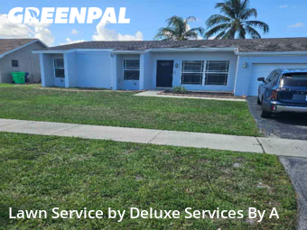 Yard Cuttingin Sunrise,33323,Yard Cutting by Deluxe Services By A, work completed in Dec , 2025