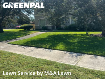 Grass Cutin League City,77573,Lawn Service by M&A Lawn, work completed in Dec , 2025