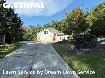 Completed mowing work