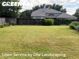 Lawn mowed in Allen, 75013