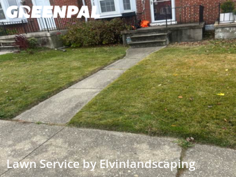 Lawn Cutting in Towson, 21286, Front Yard Mowing by Elvinlandscaping, work completed in Nov , 2025