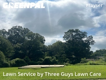 Completed mowing work