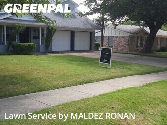 Lawn Cutin Richardson,75080,Lawn Care by MALDEZ RONAN, work completed in Jun , 2026