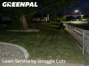 Front Yard Mowing in Roy, 84067, Lawn Upkeep by Struggle Cuts, work completed in Nov , 2025