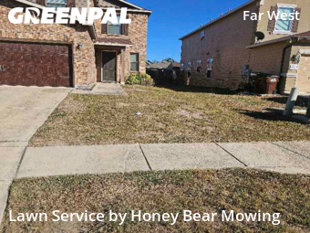 Landscape Design In San Antonio,78245,Landscaping Installation by Honey Bear Mowing, work completed in Nov , 2025