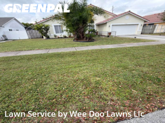 Lawn mowed in Boca Raton, 33487